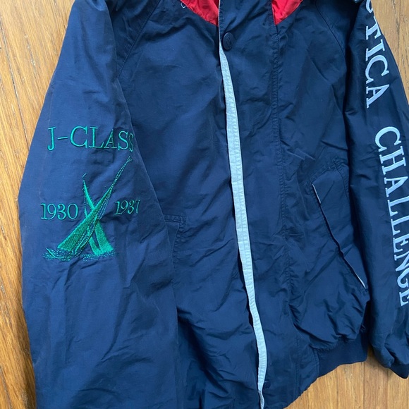 VINTAGE NAUTICA SAILING GEAR JACKET SIZE XL GOOD CONDITION MINOR DISCOLORATION - Picture 3 of 7